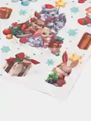 Желтый новогодняя наклейка на окно