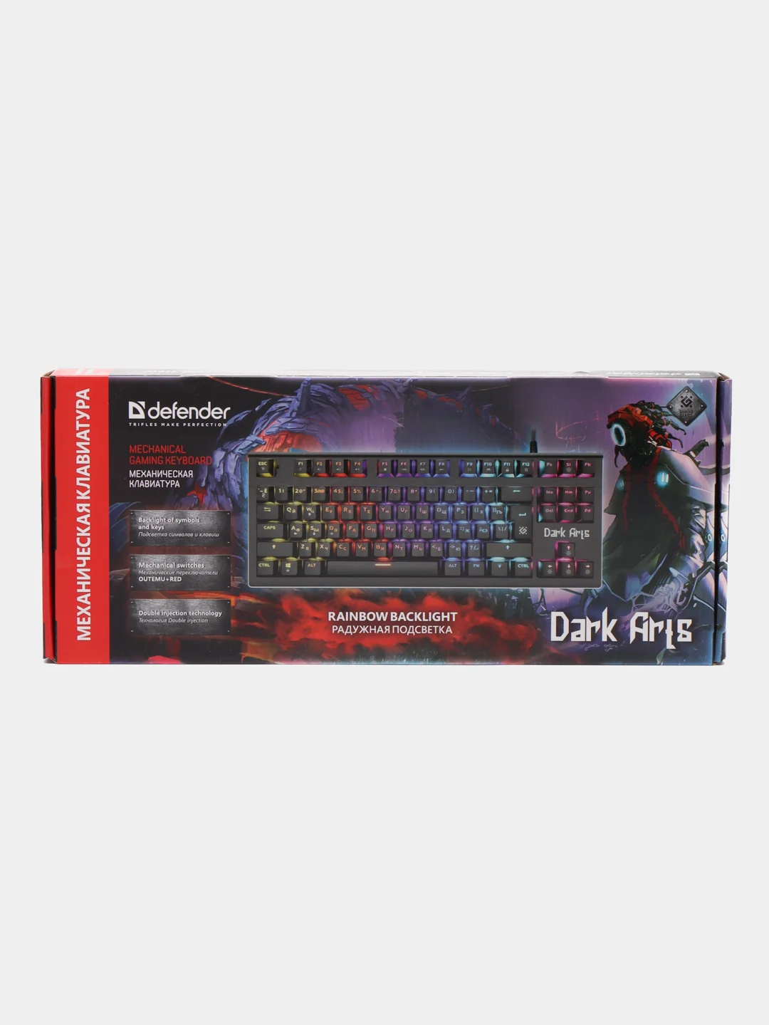 Механическая клавиатура Defender Dark Arts GK-375 RU, Rainbow, 87 клавиш