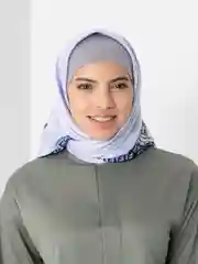 Лавандовый платок шелковый, хиджаб