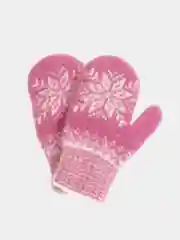 Розовый варежки детские шерстяные для мальчиков и девочек