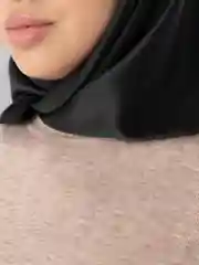 Черный платок шелковый на шею