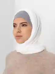 Белый платок на голову, женский