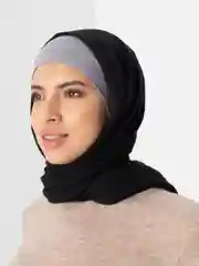 Черный платок на голову, женский