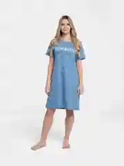 Голубой сорочка ночная, женская