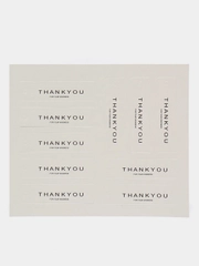 Бирка белая прямоугольная  "Thank You"