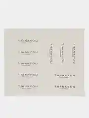 Бирка белая прямоугольная  "Thank You"