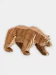Деревянный конструктор UNIWOOD Медведь с карандашами/ Сборная модель/ 3D конструктор