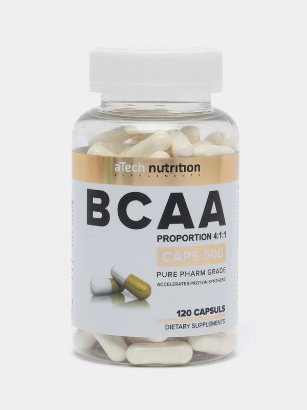 Комплекс аминокислот aTech Nutrition BCAA 4:1:1, 120 капсул