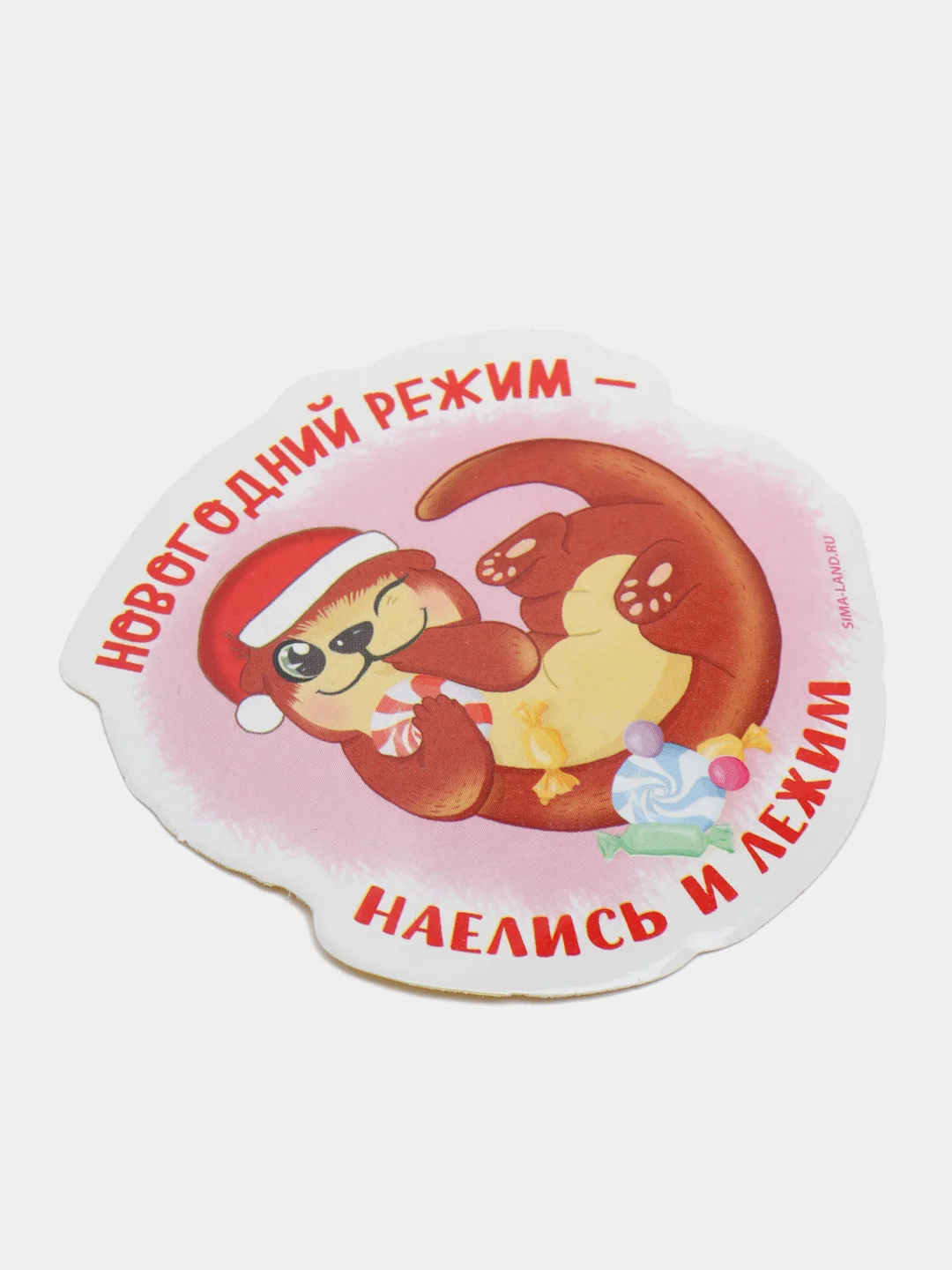 Лайм новогодняя наклейка на окно