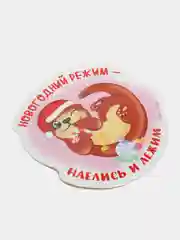 Лайм новогодняя наклейка на окно