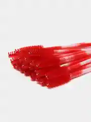 Красный щеточки для ресниц и бровей