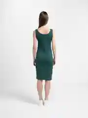 Зеленый платье-майка женское