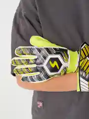 Желтый вратарские футбольные перчатки