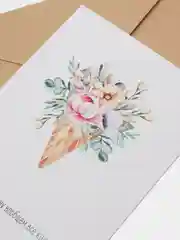 Коралловый открытка поздравительная "С днем рождения", "Маме", "Подруге", "Другу", 10 х 15 см