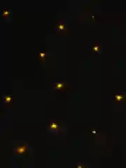 Новогодняя светодиодная гирлянда штора занавес (желтый свет), крючки, шапка Деда мороза