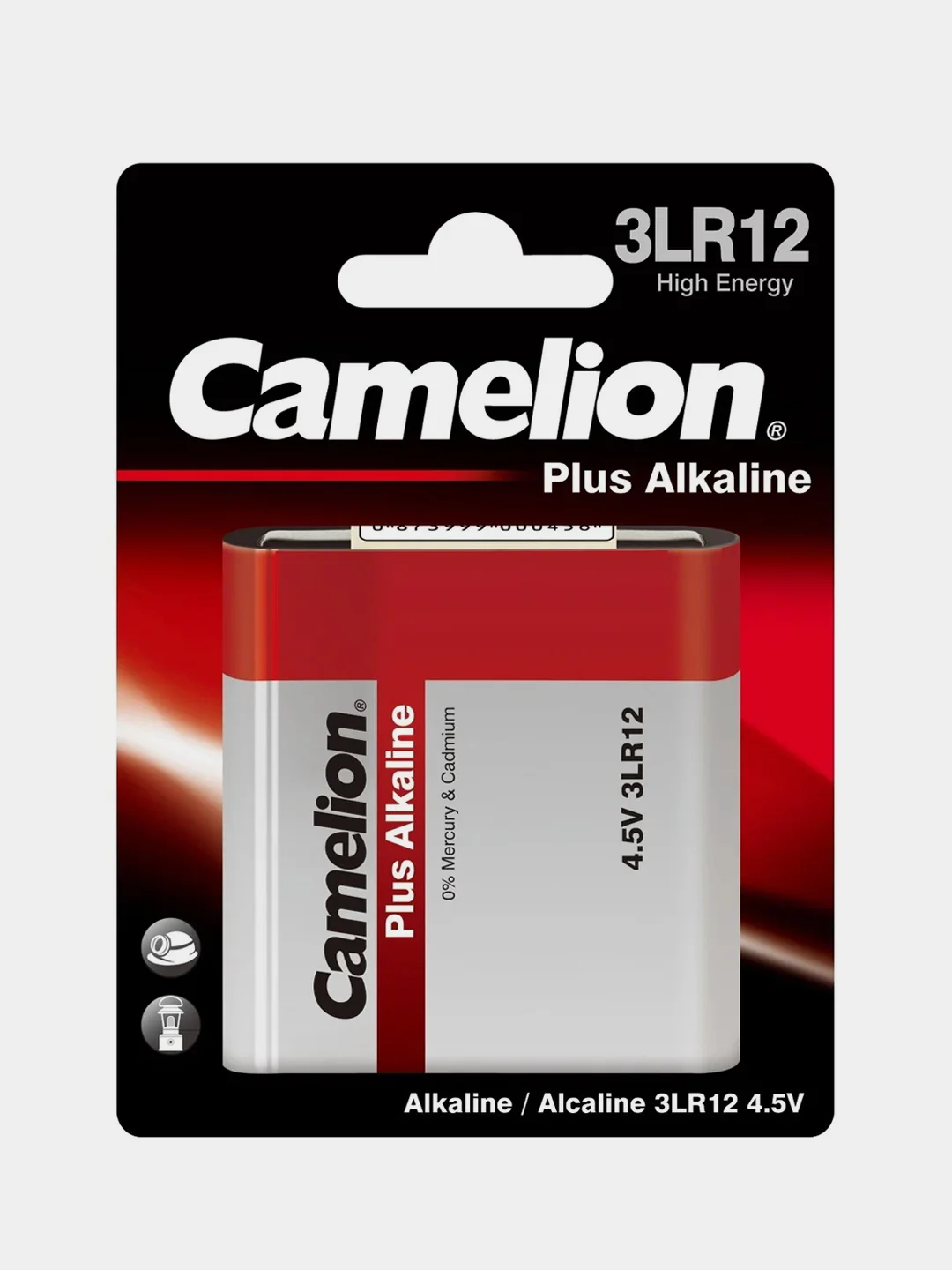 Батарейка щелочная Camelion 3LR12 Plus Alkaline BL-1, 4.5V