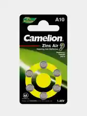 Батарейки для слуховых аппаратов Camelion ZA10 BL-6, 1.4 V, 90mAh, 6 штук