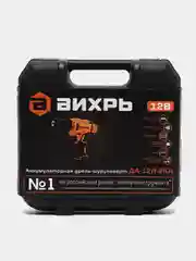 Аккумуляторная дрель-шуруповерт Вихрь ДА-12Л-2КА, в кейсе, 72/14/26