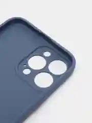 Синий меланж чехол с защитой камеры и мягкой подкладкой для iPhone 13 / 13 Pro / 12 Pro, 12 Pro Max, 11