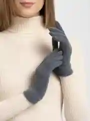 Серый перчатки сенсорные унисекс