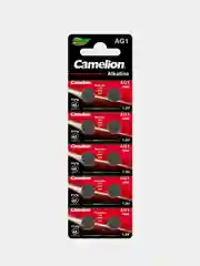Батарейки щелочные дисковые Camelion AG1-BP10 364A/LR621/164, 10 штук