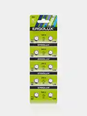 Батарейки дисковые алкалиновые Ergolux AG13-BP10 LR44/LR1154/A76/357, 10 штук