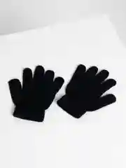 Черный перчатки вязаные, детские