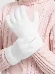 Белый демисезонные перчатки
