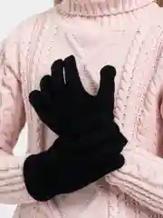 Черный демисезонные перчатки