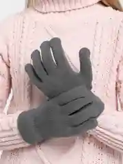 Серый демисезонные перчатки