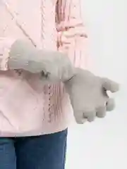 Серый металлик демисезонные перчатки