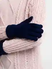 Синий демисезонные перчатки
