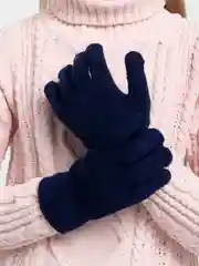 Синий демисезонные перчатки