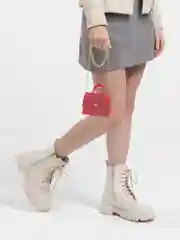 Красный мини сумка