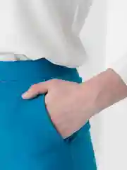 Голубой женские брюки