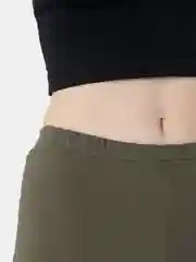 Оливковый лосины женские, спортивные
