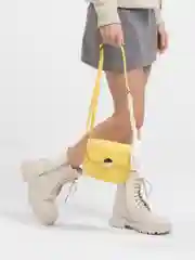 Белый женская сумка через плечо