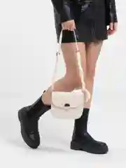 Белый женская сумка через плечо