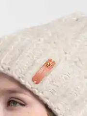 Бежевый меланж шапка  женская Иберис