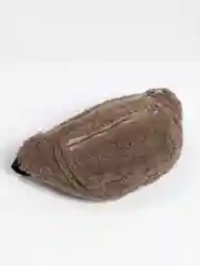 Коричневый поясная сумка, плюшевая