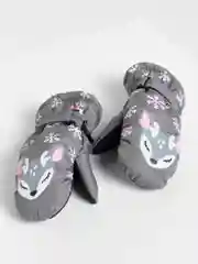 Серый варежки зимние, непромокаемые, для девочки