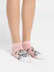 Прозрачный носки короткие, с рисунком "Губка Боб"