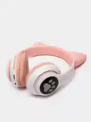 Розовый беспроводные Bluetooth наушники с кошачьими светящимися ушками, гарнитура Cat Ear STN-28