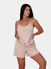 Бежевый женская пижама