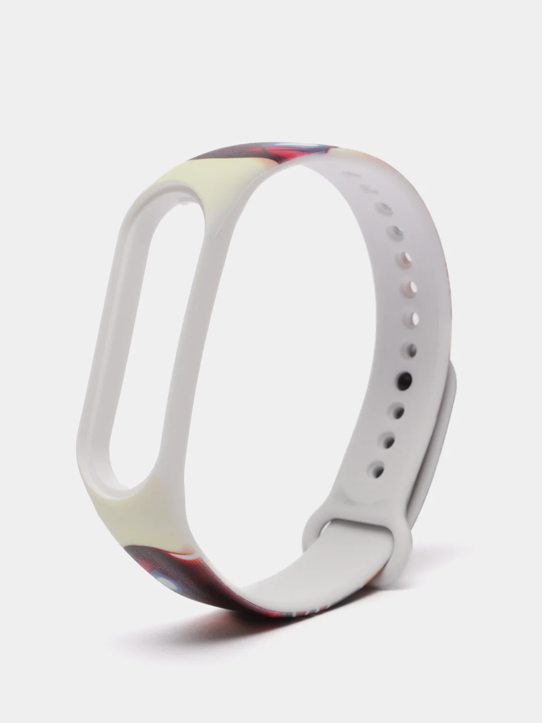 Белый ремешок для Xiaomi mi band 7 / 6 / 5 / 4 / 3 / NFC супергерои комикс браслет с принтом