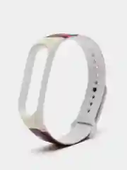Белый ремешок для Xiaomi mi band 7 / 6 / 5 / 4 / 3 / NFC супергерои комикс браслет с принтом