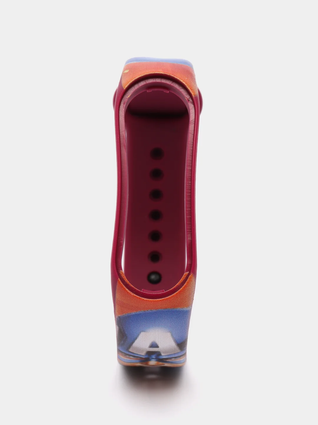 Синий ремешок для Xiaomi mi band 7 / 6 / 5 / 4 / 3 / NFC супергерои комикс браслет с принтом