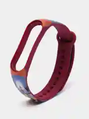 Синий ремешок для Xiaomi mi band 7 / 6 / 5 / 4 / 3 / NFC супергерои комикс браслет с принтом