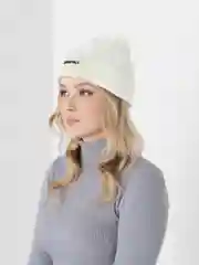 Белый шапка вязаная, унисекс