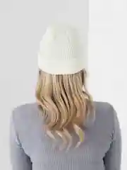 Белый шапка вязаная, унисекс